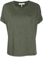 Rag & Bone Ribbed Panel T-shirt - Green