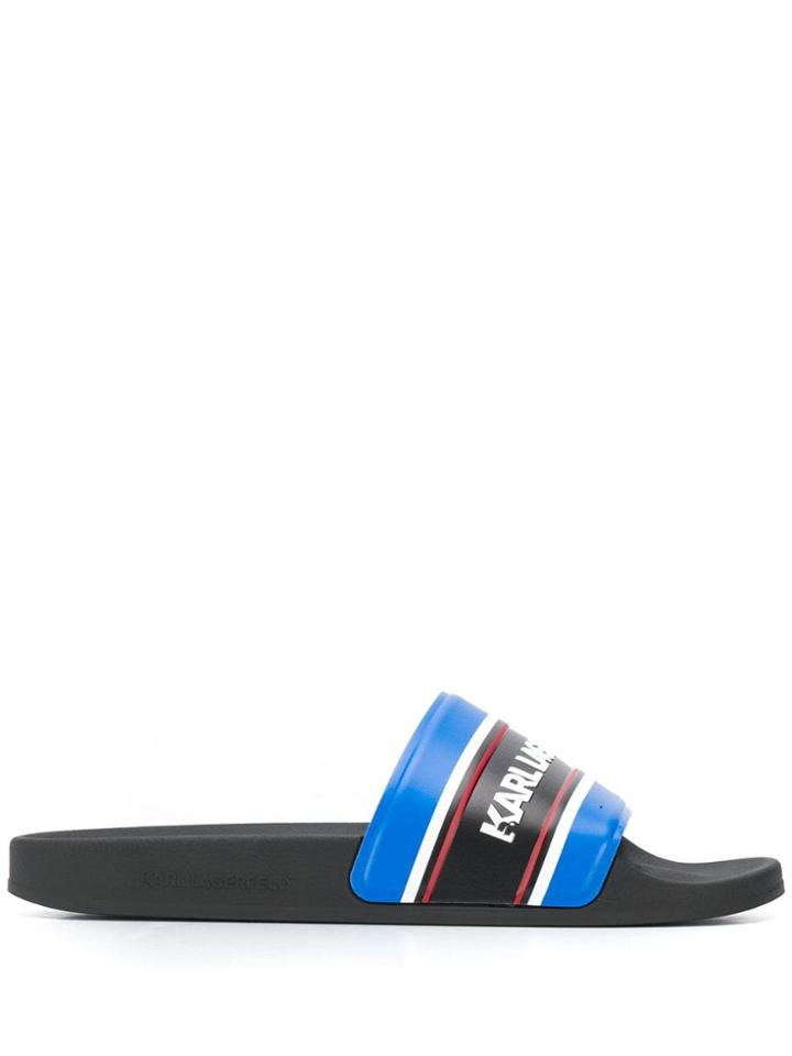 Karl Lagerfeld Kondo Contrast Slides - Blue
