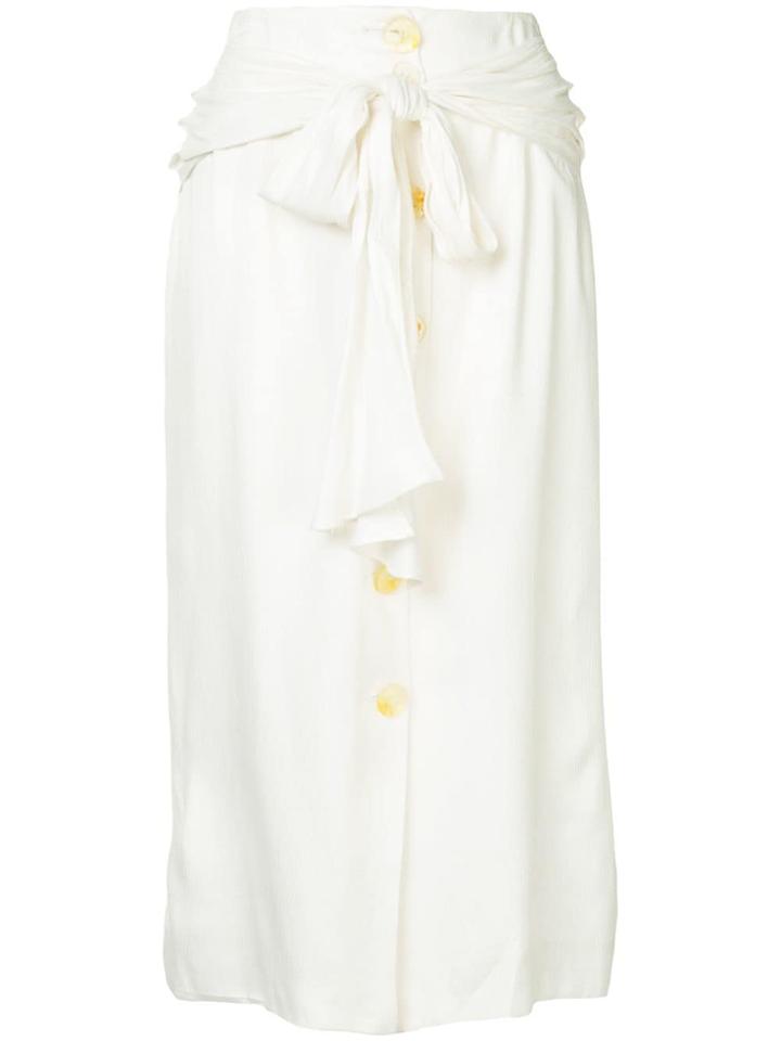 Wynn Hamlyn Spindel Knot Skirt - White