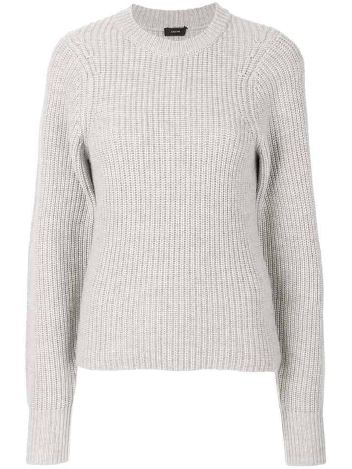 Joseph Long Sleeved Jumper - Grey