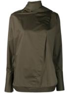 Eudon Choi Stand Up Collar Blouse - Green