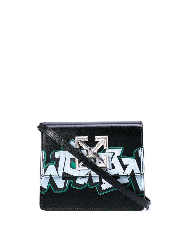 Off-white Graffiti Print 0.7 Jitsey Bag - Black