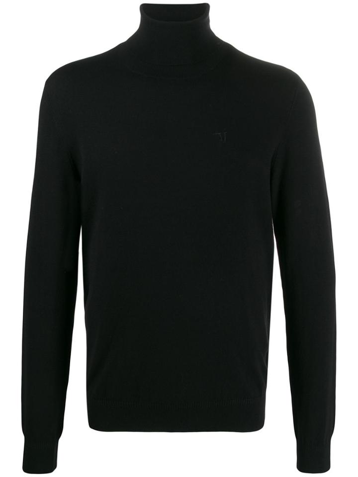 Trussardi Jeans Roll Neck Jumper - Black