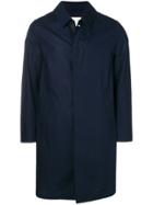 Mackintosh Navy Cotton Storm System Mackintosh Coat - Blue