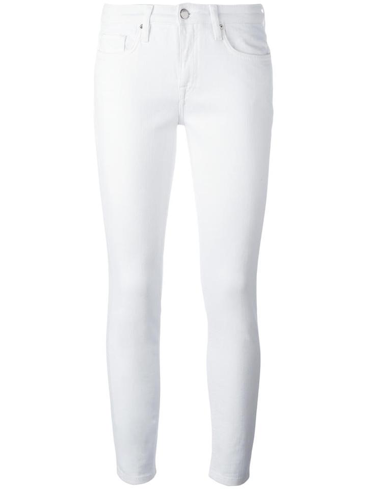 Victoria Victoria Beckham Skinny Jeans, Women's, Size: 29, White, Cotton/spandex/elastane