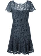 Diane Von Furstenberg Floral Lace Dress, Women's, Size: 8, Grey, Polyester/polyamide/cotton/spandex/elastane