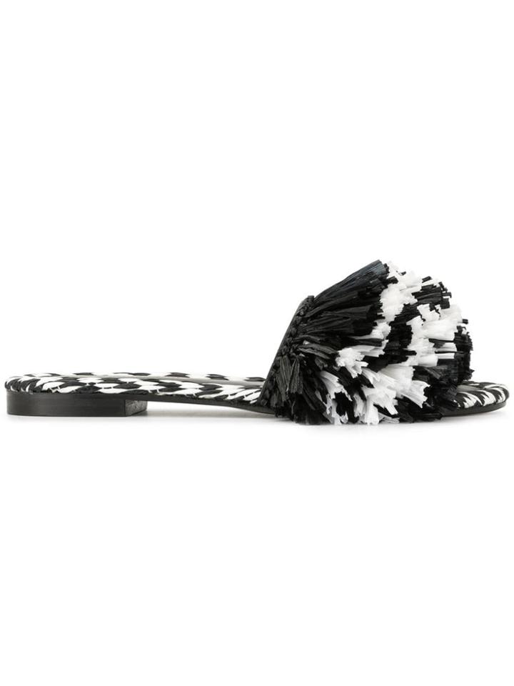 Avec Modération Bora Bora Fringed Sandals - Black