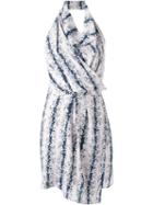 Carven Shawl Collar Dress, Women's, Size: 40, Viscose/acetate/silk