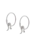 Maria Black 14kt White Gold Fall Diamond Hoop Earrings - Silver