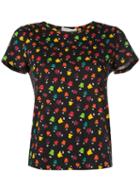Alice+olivia Rylyn Stace Print T-shirt - Black