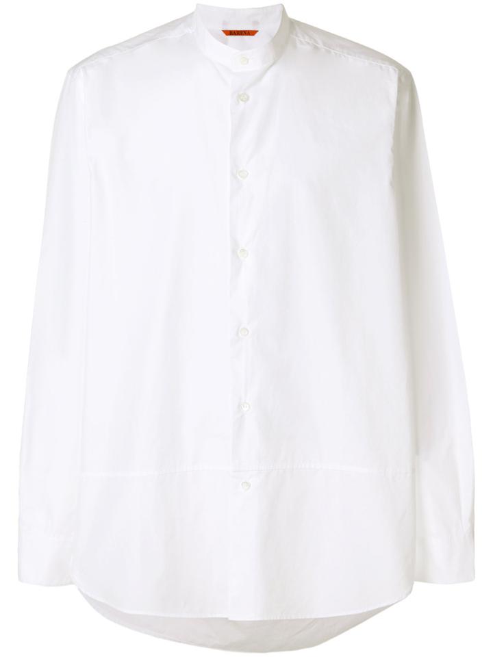 Barena Collarless Shirt - White