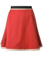 Loveless Mid-rise A-line Skirt, Women's, Size: 34, Yellow/orange, Polyester