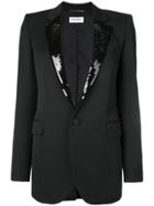 Saint Laurent Tailored Wool Blazer - Black