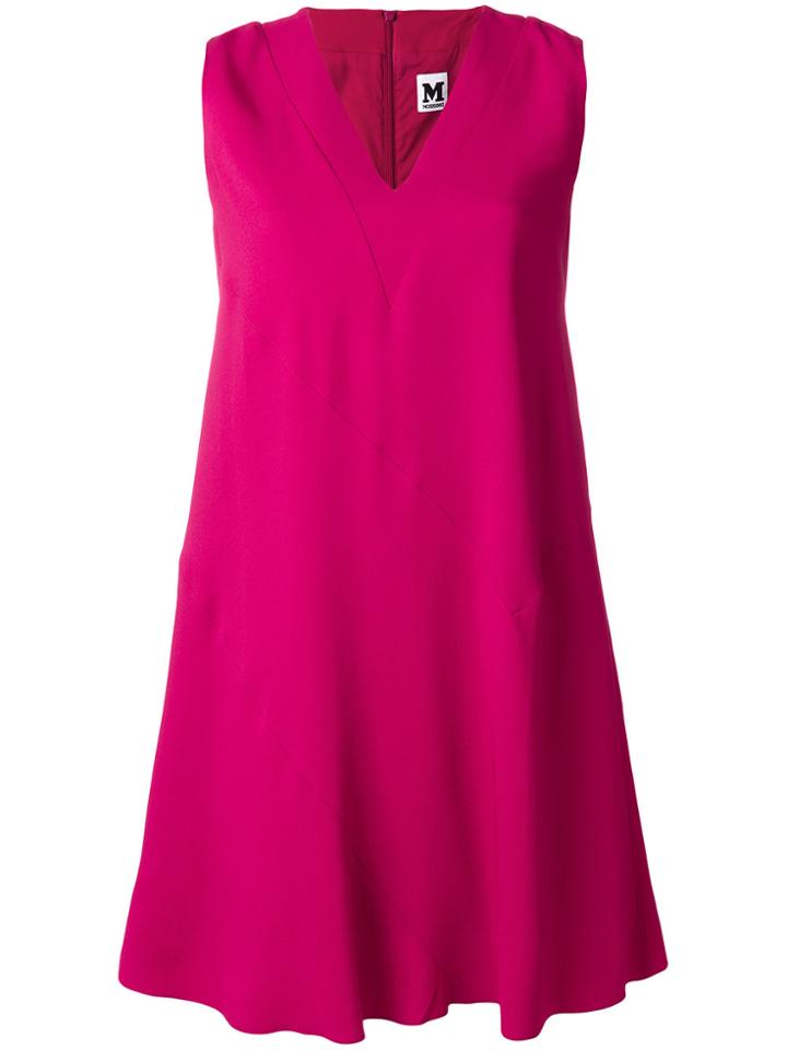 M Missoni V-neck Shift Dress - Pink & Purple