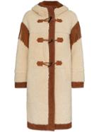 Philosophy Di Lorenzo Serafini Shoulder Fringe Shearling Coat -