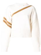 3.1 Phillip Lim Asymmetric Striped Sweater - Nude & Neutrals