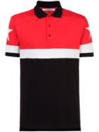 Givenchy - Star Motif Paneled Polo Shirt - Men - Cotton - S, Red, Cotton
