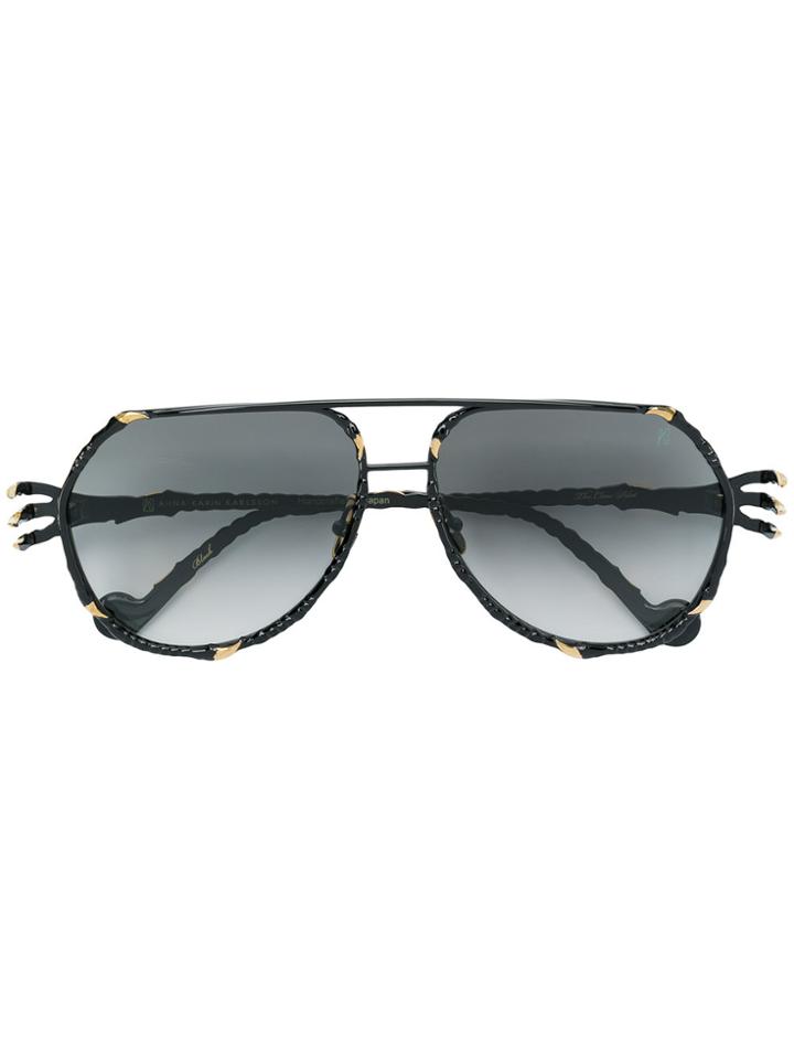 Anna Karin Karlsson The Claw Pilot Sunglasses - Black