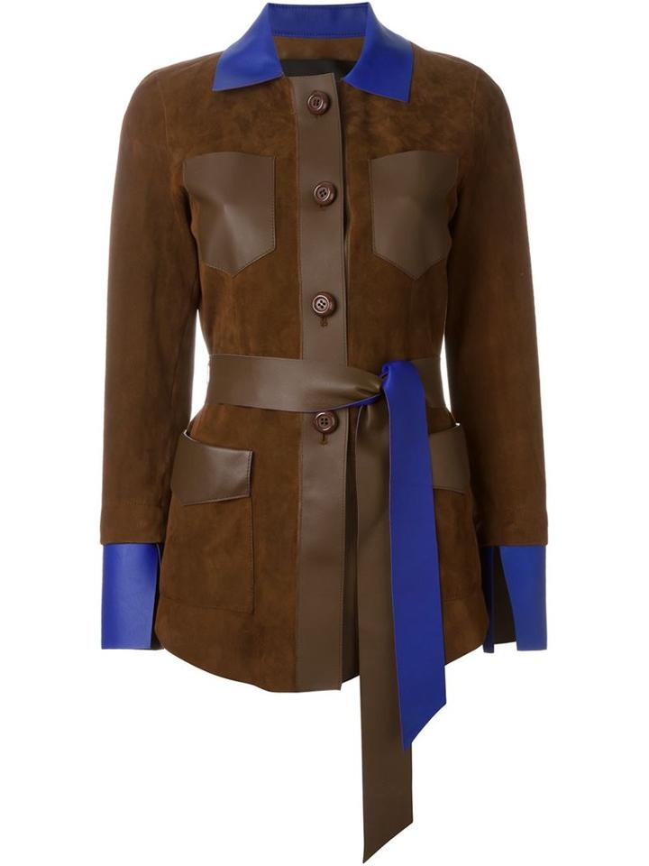Blancha Patch Pocket Jacket, Women's, Size: 46, Brown, Nappa Leather/chamois Leather