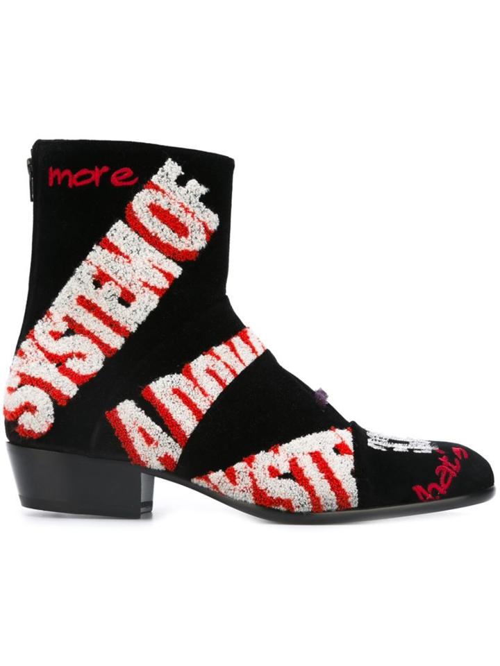 Maison Margiela Appliqué Ankle Boots