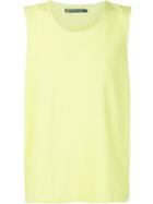 Issey Miyake Men Random Pique Tank, Size: 5, Green, Cotton