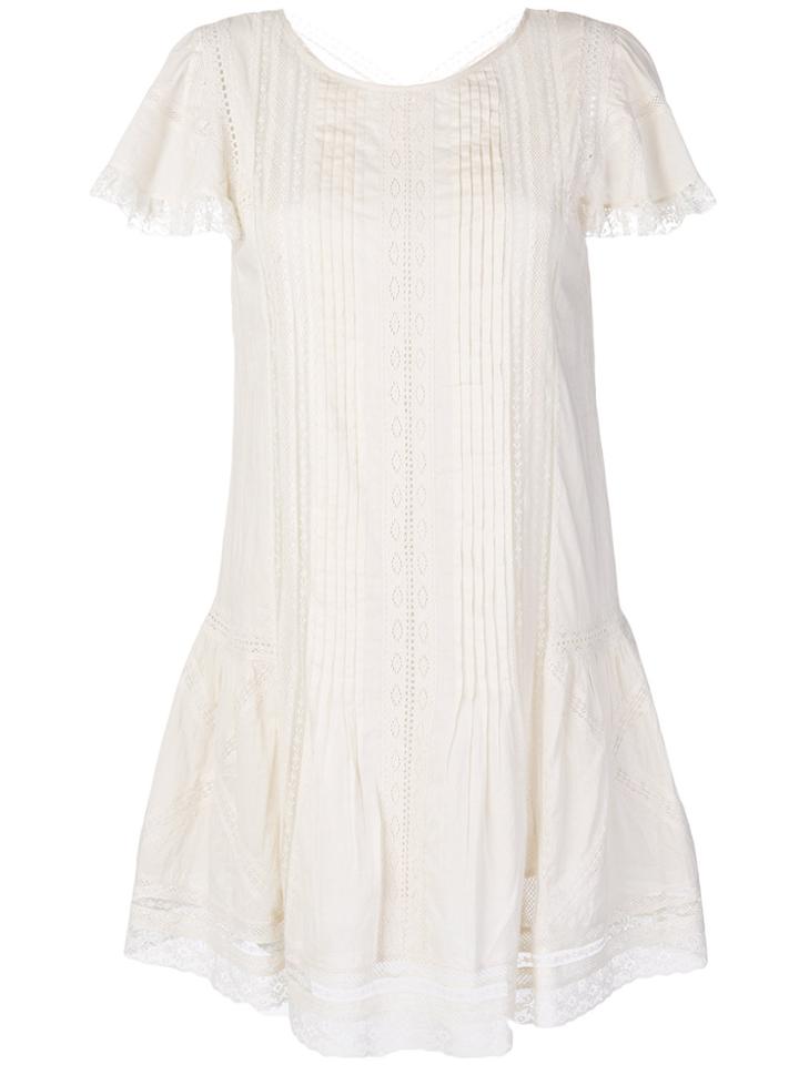 Diesel Lace Flared Dress - Nude & Neutrals