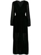 Liu Jo Animal Print Maxi Dress - Black