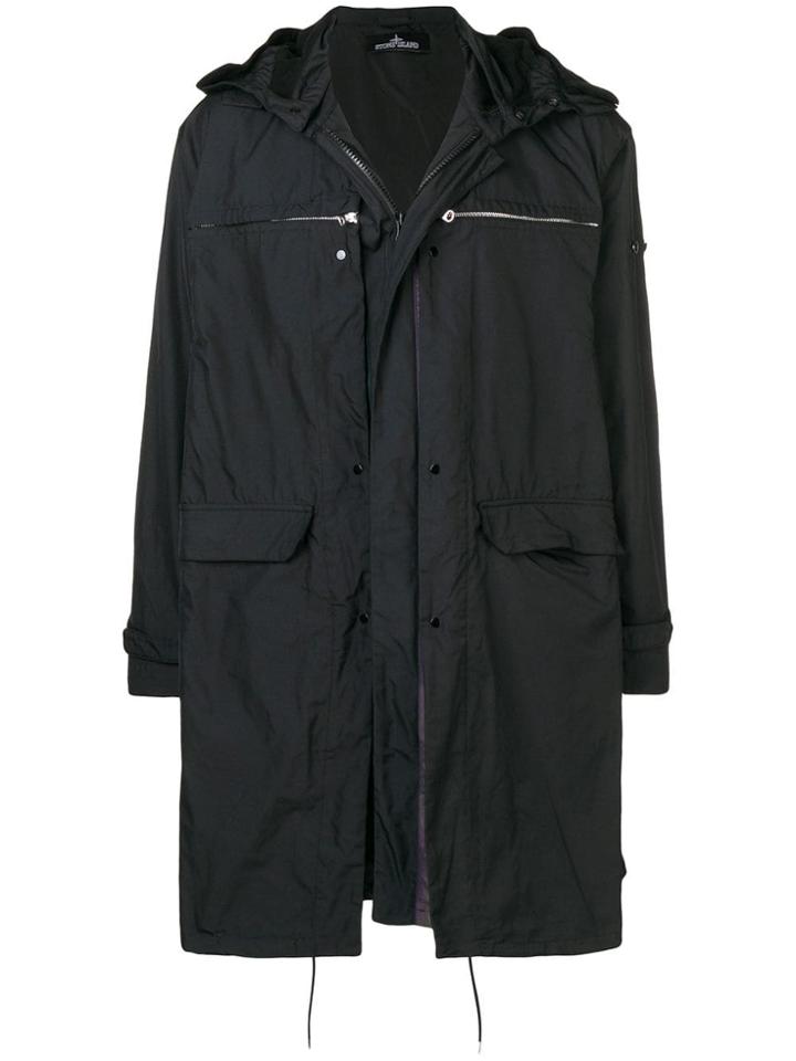 Stone Island Shadow Project Stealth Parka Coat - Black
