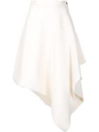 J.w.anderson Side Zip Asymmetric Skirt, Women's, Size: 8, White, Acetate/triacetate/polyester/silk