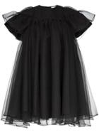 Shushu/tong Layered Taffeta Babydoll Dress - Black