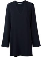 Helmut Lang Wide Sleeve Shift Dress, Women's, Size: Small, Blue, Acetate/viscose/silk