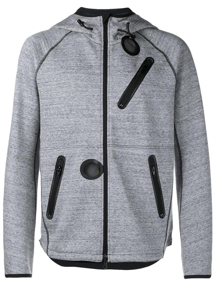 Y-3 Zip-up Hoodie, Men's, Size: Xs, Grey, Cotton/polyester