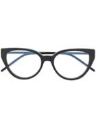 Saint Laurent Eyewear Slm48a Cat-eye Glasses - Black