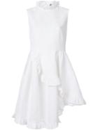Simone Rocha Ruffled Asymmetric Dress, Women's, Size: 12, White, Cotton/polyester