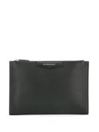 Givenchy Logo Plaque Clutch Bag - Black
