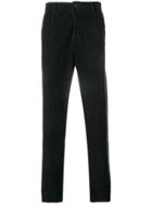 Transit Striped Tailored Trousers - Black