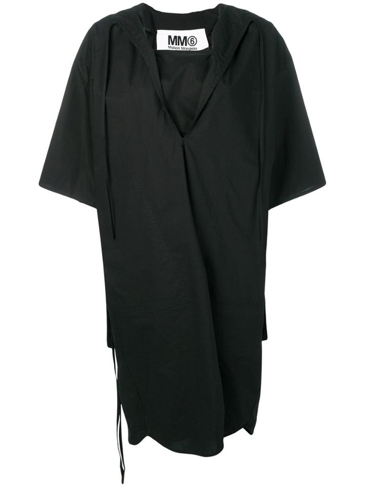 Mm6 Maison Margiela Oversized Dress - Black