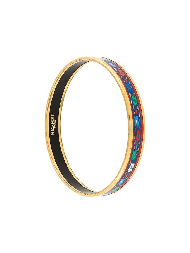 Hermès Vintage Greek Pattern Bangle, Women's, Metal