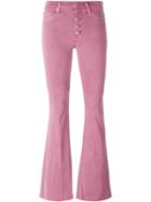 Hudson 'jodi' Flared Jeans, Women's, Size: 24, Pink/purple, Cotton/polyester/spandex/elastane/viscose