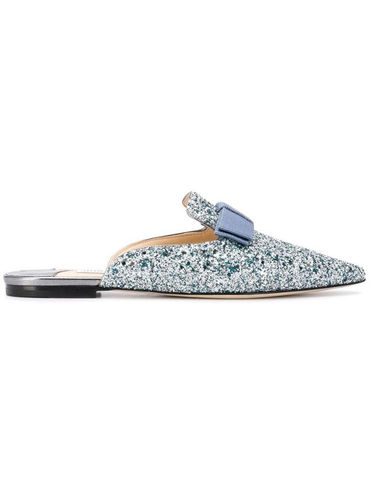 Jimmy Choo Galaxy Flat Mules - Blue