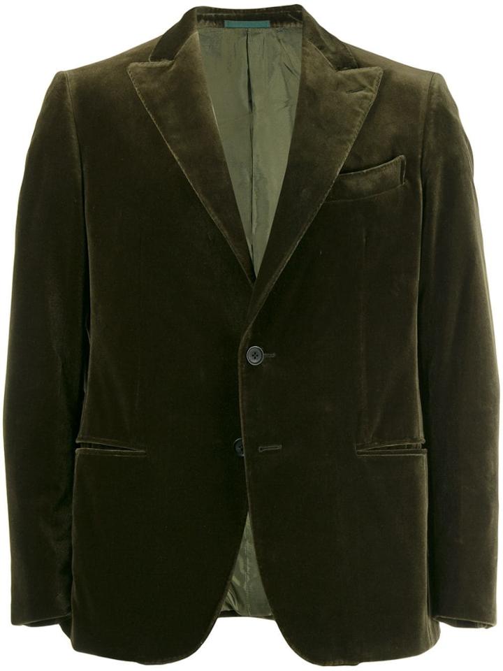 Caruso Velvet Blazer - Green