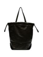 Saint Laurent Green Harlem Large Leather Tote Bag
