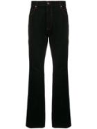 Calvin Klein 205w39nyc Red Stitched Bootcut Jeans - Black