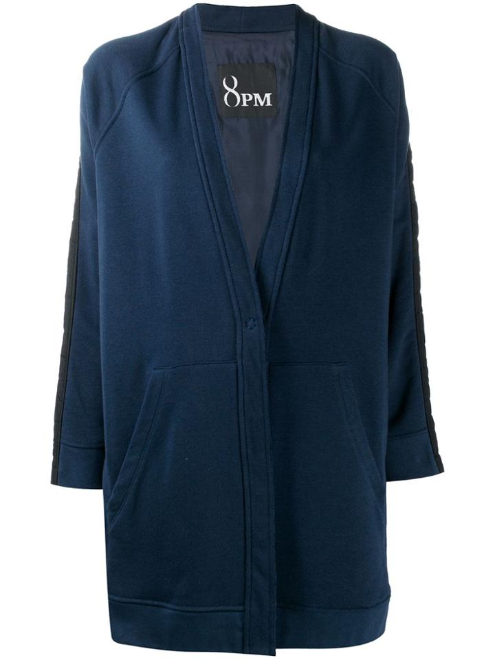 8pm Buttoned Jersey Jacket - Blue