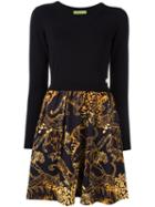 Versace Jeans Longsleeved Tiger Print Dress