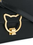 Karl Lagerfeld Cat Lock Cross-body Bag - Black