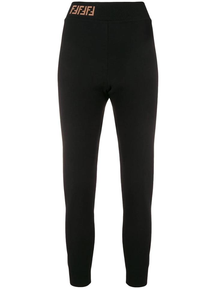 Fendi Skinny Athletic Jogging Trousers - Black