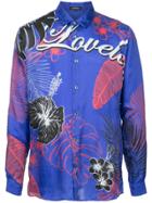 Loveless Floral Print Shirt - Blue
