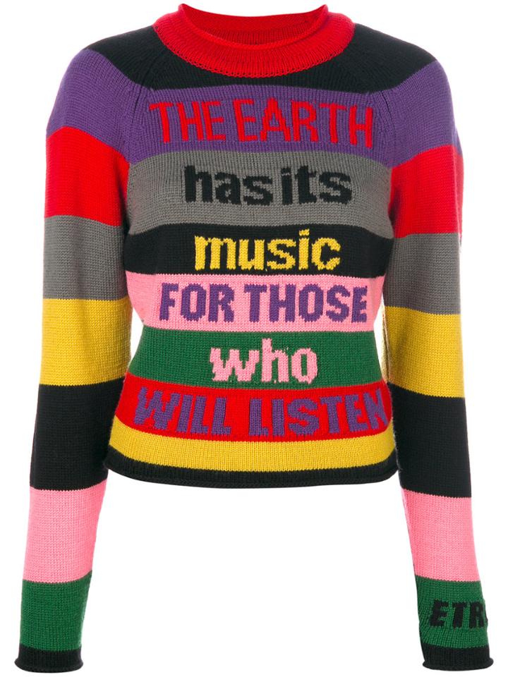 Etro Colour-blocked Panelled Sweater - Multicolour