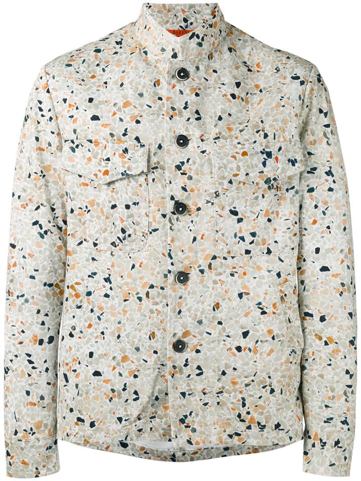 Barena - Broken Print Shirt Jacket - Men - Cotton/spandex/elastane - 50, Nude/neutrals, Cotton/spandex/elastane